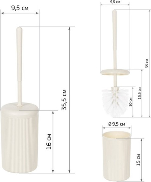 Ершик для унитаза Idea Вельвет М 5029