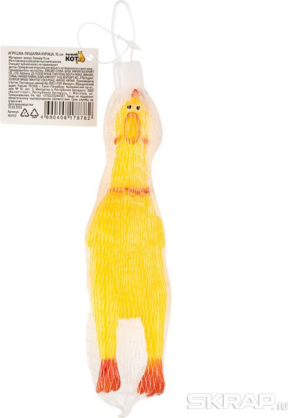 Игрушка для собак Рыжий кот Курица 104152