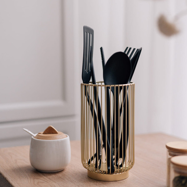 Подставка для кухонных приборов Lemax LB-12 BSG