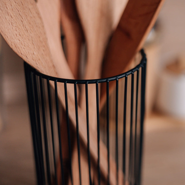 Подставка для кухонных приборов Lemax LB-12 BL