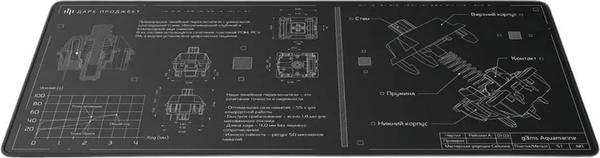 Коврик для мыши Дарк Проджект MD3a Aquamarine / DP-MD-0041