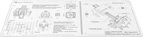 Коврик для мыши Дарк Проджект MD3a Aquamarine / DP-MD-0040