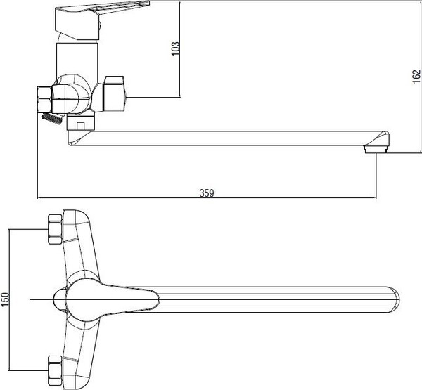 Смеситель Wellerein Core 21CR31