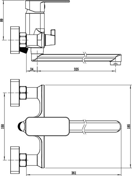 Смеситель Wellerein Drift 21DF31