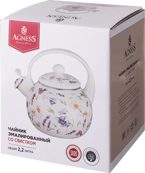 Чайник со свистком Agness 943-094