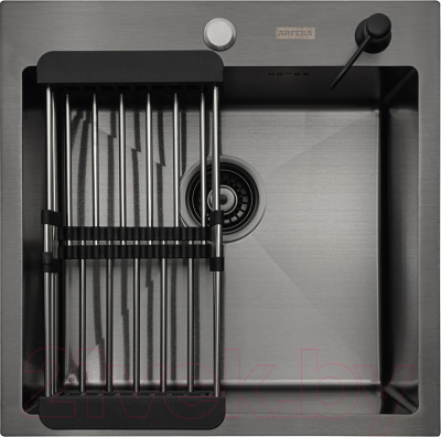 Мойка кухонная Arfeka ECO AR 500x500+CL AR+DS AR Decor - фото