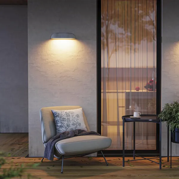 Бра уличное Arlight SP-BULFIN-WALL-L365-10W Warm3000 WH 120 deg / 058131 - фото