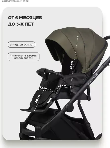 Детская универсальная коляска Riko Montana X 2 в 1