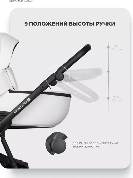 Детская универсальная коляска Riko Montana X Ecco 2 В 1 Basic