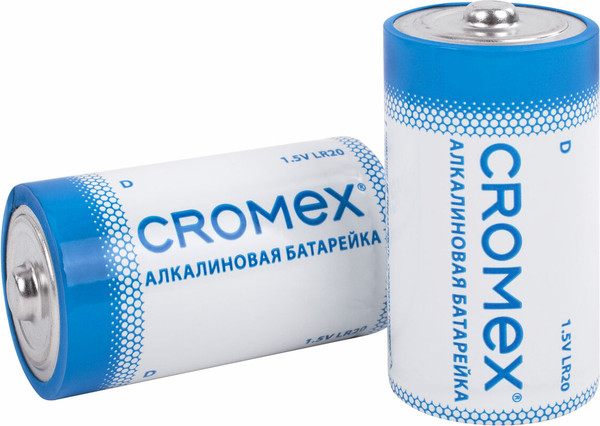 Комплект батареек Cromex Alkaline D / 456454