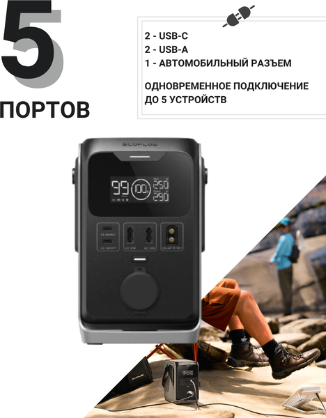 Портативная зарядная станция EcoFlow Trail 300