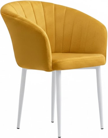 Стул Памир Версаль F42 поворотный (желтый/белая опора) - фото