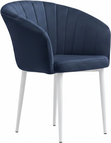Стул Памир Версаль F78 поворотный (темно-синий/белая опора) - фото
