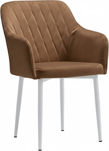 Стул Памир Марсель F36 поворотный (светло-коричневый/белая опора) - фото