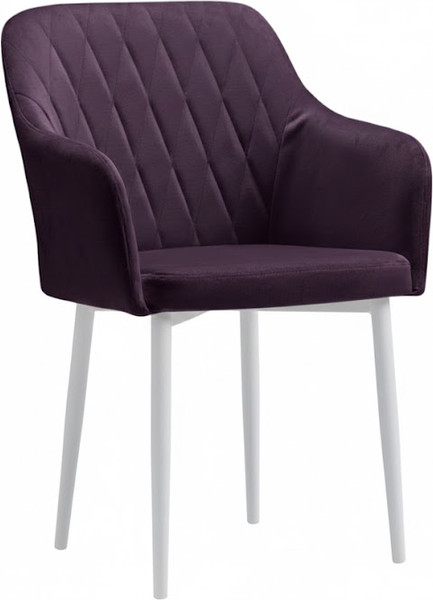 Стул Памир Марсель F68 поворотный (фиолетовый/белая опора) - фото
