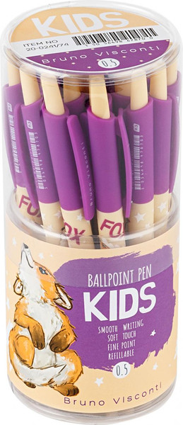 Ручка шариковая Bruno Visconti HappyClick. Kids. Лисенок / 20-0241/74