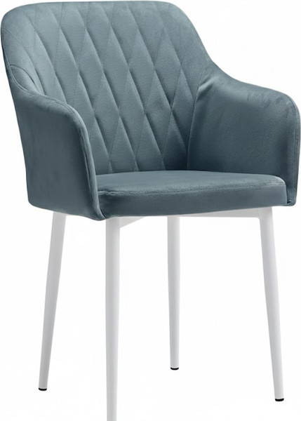 Стул Памир Марсель F71 поворотный (серый/бирюзовый/белая опора) - фото