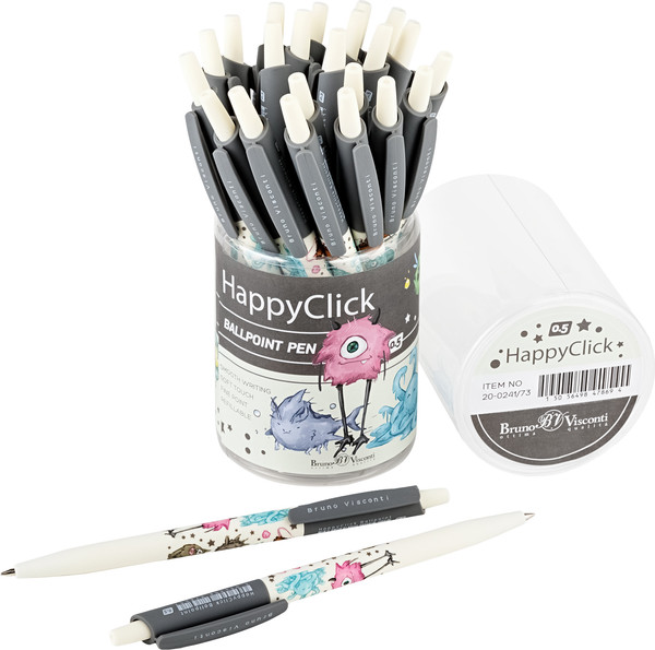 Ручка шариковая Bruno Visconti HappyClick. Монстрики / 20-0241/73
