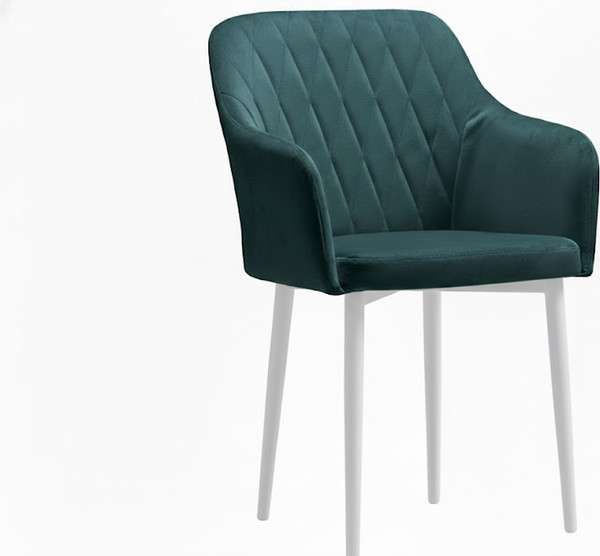 Стул Памир Марсель F76 поворотный (зеленый/синий/белая опора) - фото