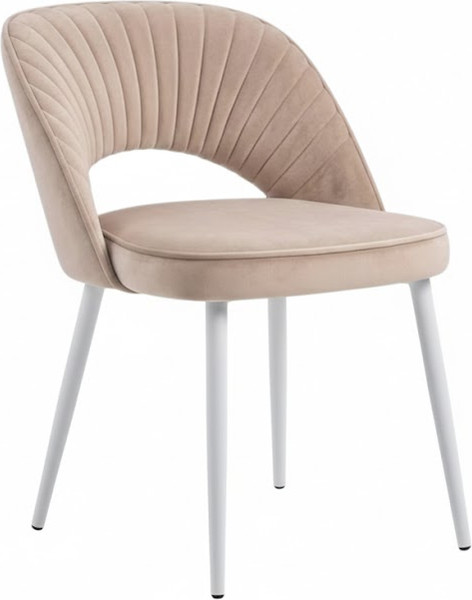 Стул Памир Новара F05 поворотный (светло-серый/бежевый/белая опора) - фото