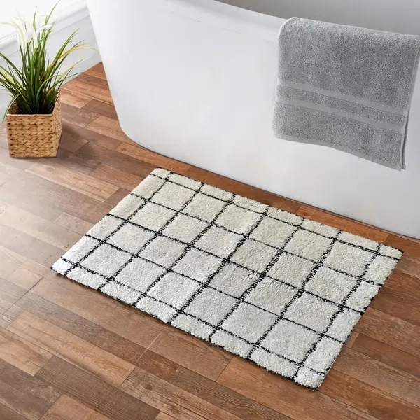 Коврик для ванной SWENSA Note 50x80см / SWM-5010WHT-B - фото