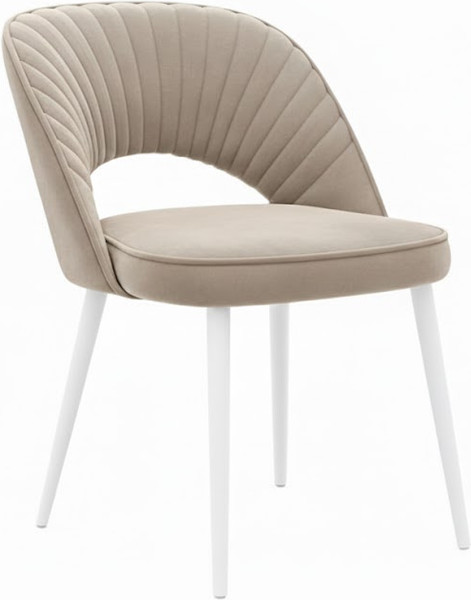 Стул Памир Новара F07 поворотный (серый/бежевый/белая опора) - фото