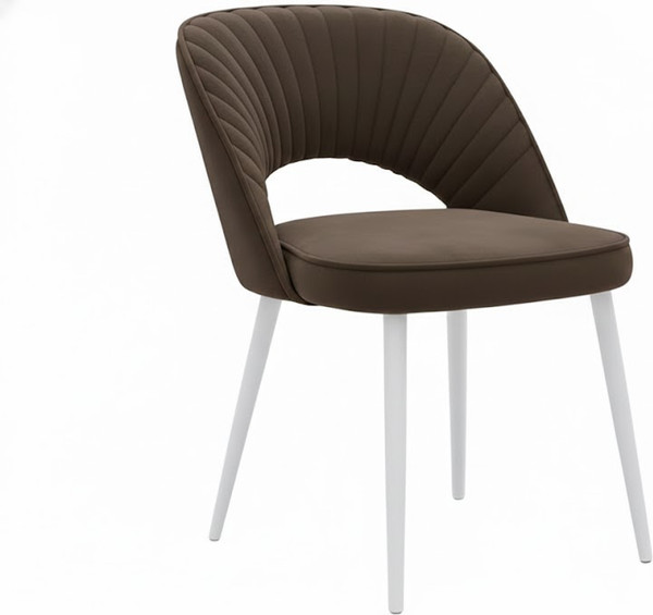 Стул Памир Новара F31 поворотный (коричневый/белая опора) - фото