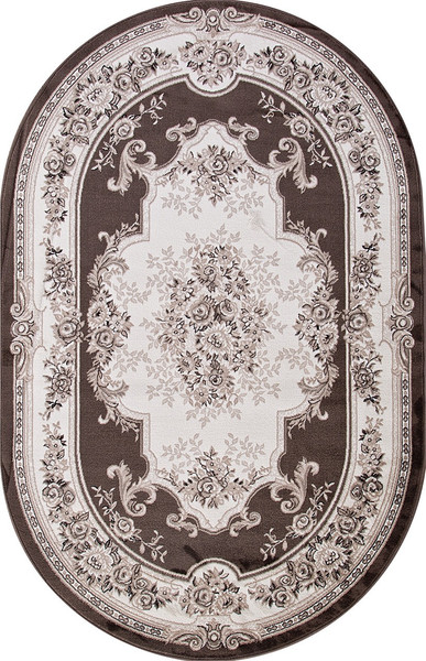 Ковер Merinos Valencia Deluxe 4015-OVAL-BROWN - фото