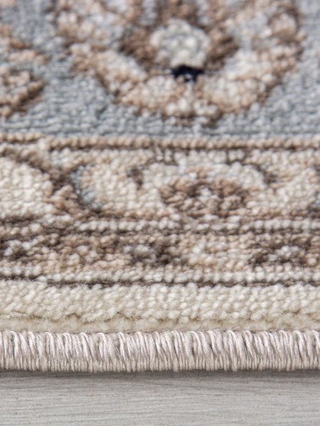 Ковер Merinos Valencia Deluxe F014-OVAL-CREAM-L.BLUE