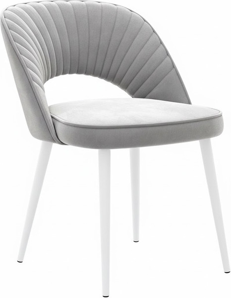 Стул Памир Новара F80 поворотный (серый минт/белая опора) - фото