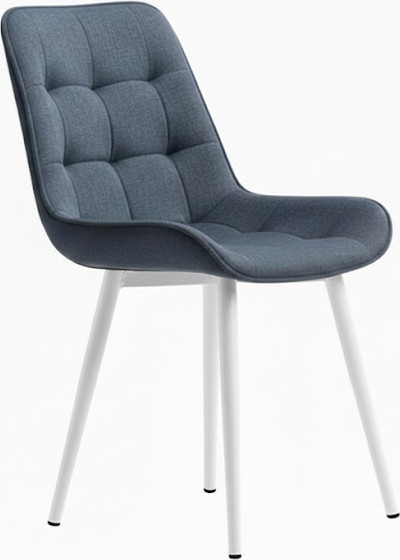 Стул Памир Румба F84 поворотный (серый/голубой/белая опора) - фото