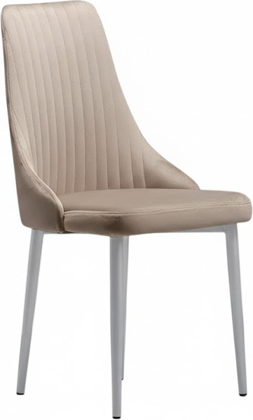 Стул Памир Руссо F05 поворотный (светло-серый/бежевый/белая опора) - фото