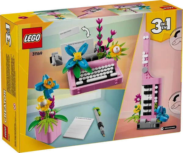 Конструктор Lego Creator 3in1 Пишущая машинка с цветами 31169 - фото