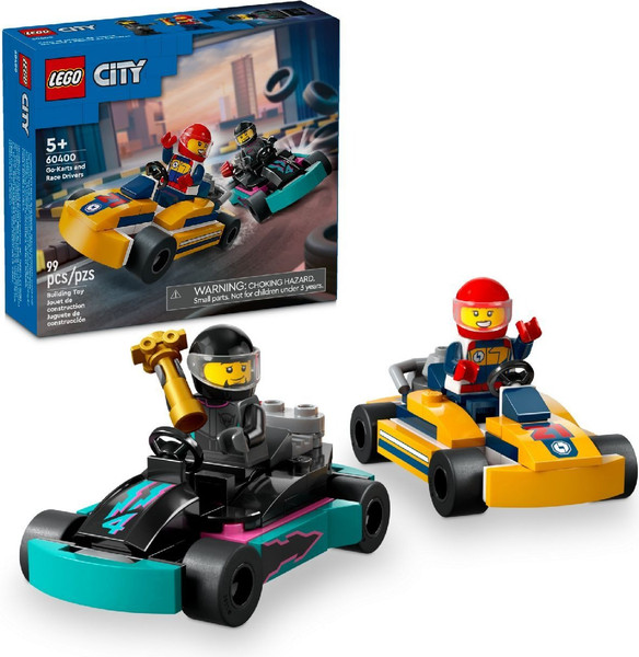 Конструктор Lego City Картинг и гонщики 60400