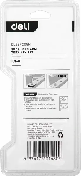 Набор ключей Deli EDL234209H