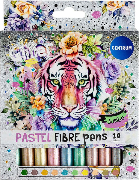 Фломастеры Centrum Jumbo Pastel Glitter / 81320 - фото