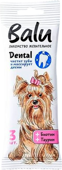 Лакомство для собак BaLu Для малых и средних пород с биотином, таурином - фото