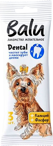 Лакомство для собак BaLu Для малых и средних пород с кальцием, фосфором - фото