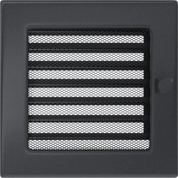 Решетка вентиляционная для камина Kratki С жалюзи GX 17x17 - фото