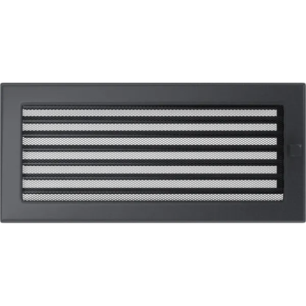 Решетка вентиляционная для камина Kratki С жалюзи GX 17x37 - фото