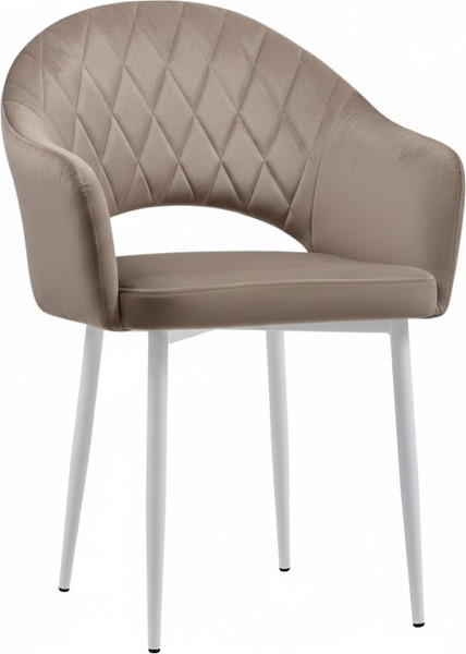 Стул Памир София F07 поворотный (серый/бежевый/белая опора) - фото