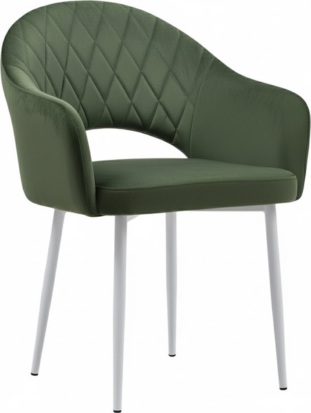 Стул Памир София F73 поворотный (болотный зеленый/белая опора) - фото