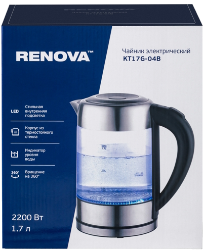 Электрочайник Renova KT17G-04B