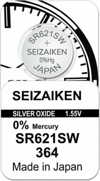 Батарейка SEIZAIKEN Watch 364 SR621SW Silver 1.55V Bl.1 - фото