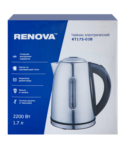 Электрочайник Renova KT17S-03B