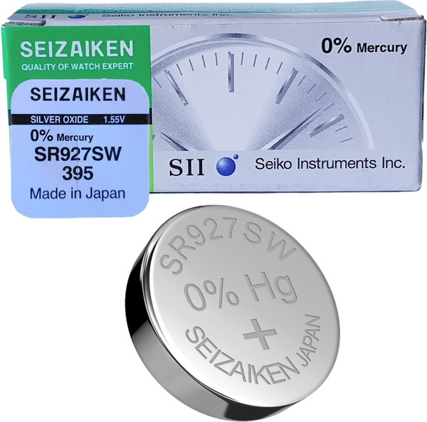 Батарейка SEIZAIKEN Watch 395 SR927SW Silver 1.55V Bl.1