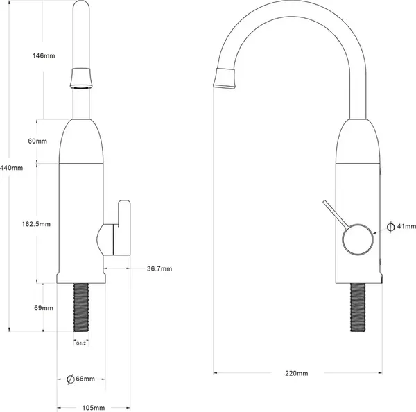 Проточный водонагреватель Oasis KP-PL