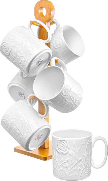 Кружка с блюдцем Elan Gallery Полевые цветы / 950401 - фото