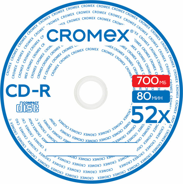 Набор дисков CD-R Cromex 700 Mb 52x / 513773