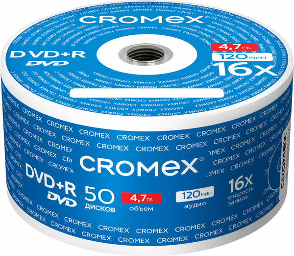 Набор дисков DVD+R Cromex 4.7 Gb / 513774 - фото